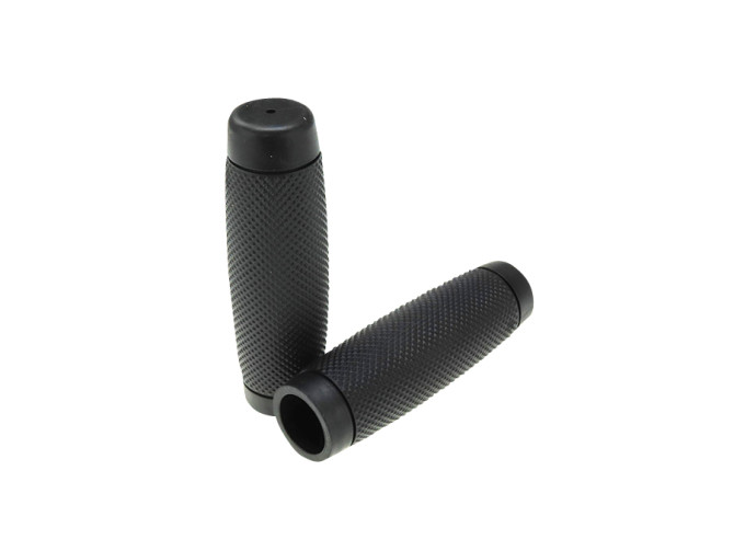 Handvatset geribbeld zwart 24mm / 22mm product