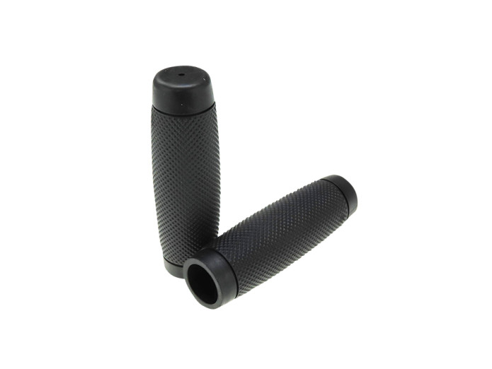 Handle grips ribbed black 24mm / 22mm