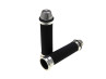 Handle grips black / alu with handle bar weights 24mm / 22mm thumb extra