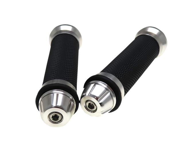 Handle grips black / alu with handle bar weights 24mm / 22mm product