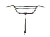 Handle bar Tomos 2L / 3L / 4L with stem and double bar 29cm chrome 