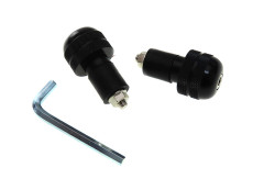 Handlebar weights vibration damper kit round black 
