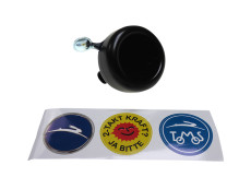Bel met stickerset Widek zwart 