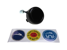 Bel met stickerset Widek zwart 
