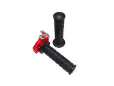 Handle set right quick action throttle Lusito M84 black / red with transparent