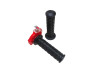 Handle set right quick action throttle black red transparent thumb extra