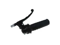 Handle set right throttle lever replica model Lusito black (brake light)