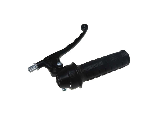 Handle set right throttle lever replica model Lusito black main