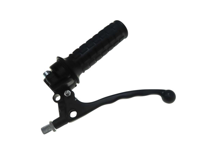 Handle set right throttle lever model Lusito replica black (brake light) product