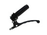 Handle set right throttle lever model Lusito replica black (brake light) thumb extra