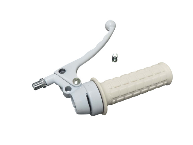 Handle set right throttle lever replica model Lusito white product