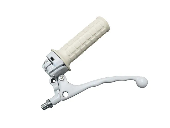 Handle set right throttle lever replica model Lusito white product