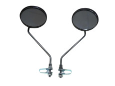 Spiegelsatz Klemm / Schraub M8 Chrom / Schwarz