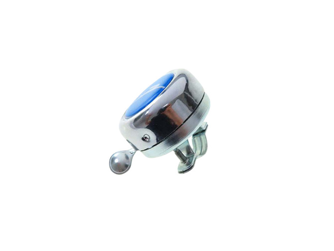 Bel met Tomos logo dome 3D sticker Widek chroom  product