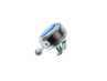 Bel met Tomos logo dome 3D sticker Widek chroom  thumb extra