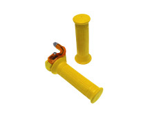Handle set right quick throttle Lusito M88 yellow with orange