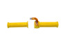 Griffsatz Rechts Gasgriff Kurzgas Lusito M88 Gelb mit Orange thumb extra