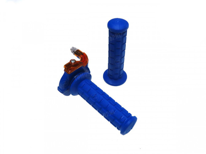 Handle set quick action throttle Lusito M84 blue with orange main