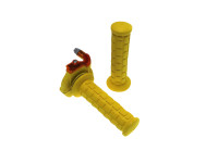 Handle set right quick throttle Lusito M84 yellow 