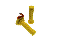 Handle set right quick throttle Lusito M84 yellow 