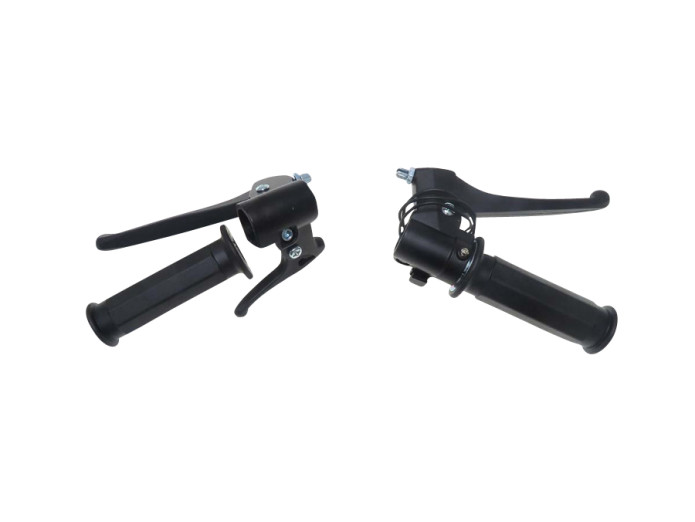Gashendel / remhendel set met extra choke hendels modern