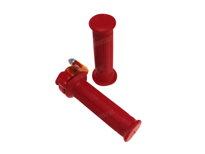 Handle set right quick action throttle Lusito M88 red orange main