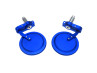 Mirror set bar-end version round blue anodised thumb extra