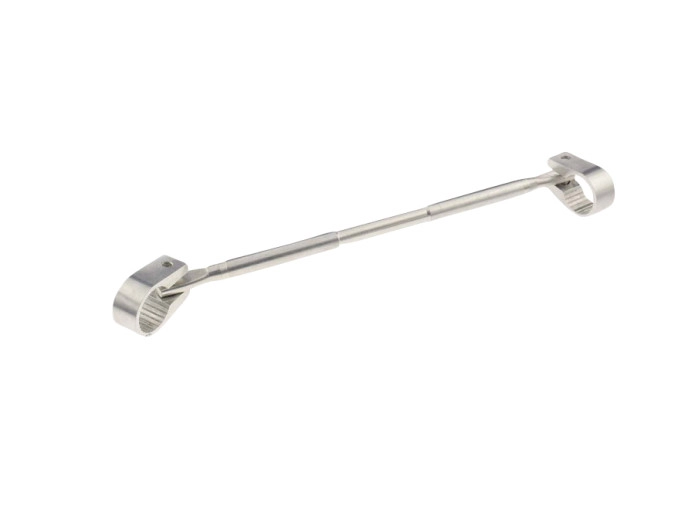 Handlebar universal cross ProTaper style silver