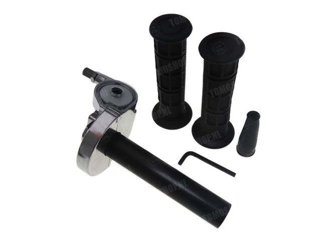 Handle set right quick action throttle aluminium black main