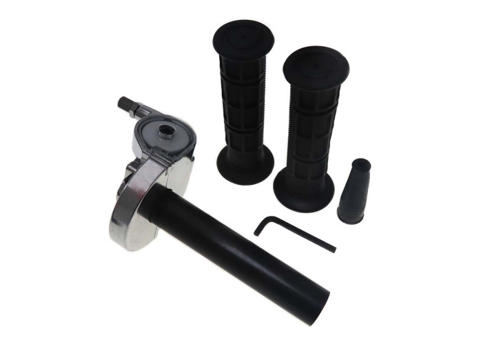 Handle set right quick action throttle aluminium black