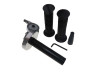 Handle set right quick action throttle aluminium black thumb extra