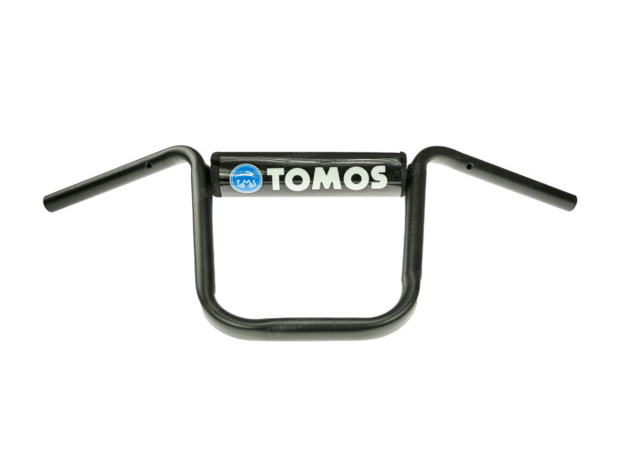Lenkerschützer / Lenkerprotektor Schwarz mit Tomos-Logo 205mm