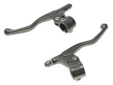 Handle brake set Lusito Lusito M84 short silver grey