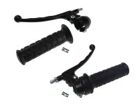 Handle set left / right Lusito original black A-quality (brake light)