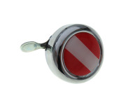 Bell with flag Austria dome 3D sticker Widek chrome