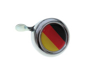 Bell with flag Germany dome 3D sticker Widek chrome