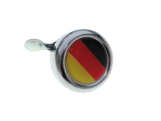 Glocke mit Flagge Deutschland Dome 3D Aufkleber Widek Chrom