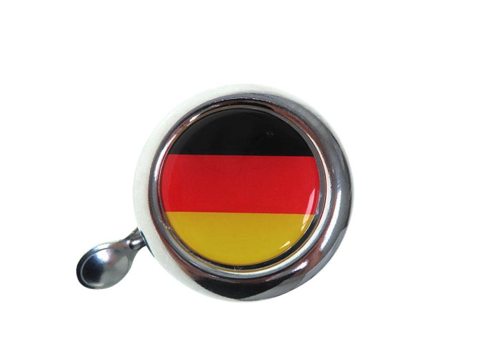 Bell with flag Germany dome 3D sticker Widek chrome
