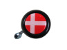 Bell with flag Denmark dome 3D sticker Widek black Bell with flag Denmark dome 3D sticker Widek black
