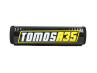 Bar pad / handlebar roller Tomos A35 black / yellow 205mm