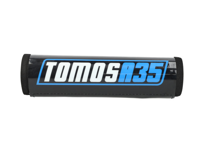Stuurrol / stuurbeschermer Tomos A35 zwart / blauw 205mm