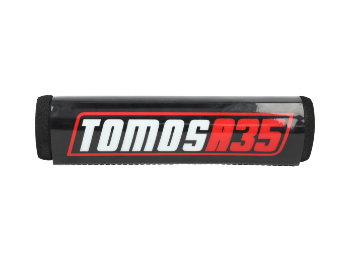 Stuurrol / stuurbeschermer Tomos A35 zwart / rood 205mm