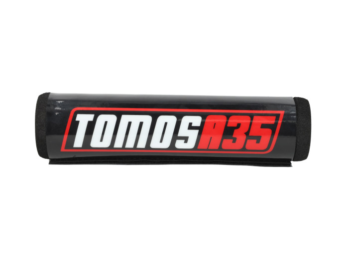 Stuurrol / stuurbeschermer Tomos A35 zwart / rood 205mm