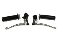 Handle set left / right NTS A-quality black (brake light / choke)