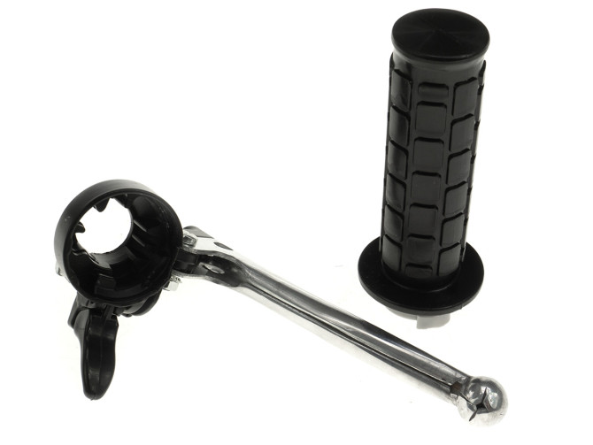 Handle set left / right NTS A-quality black (brake light / choke) product