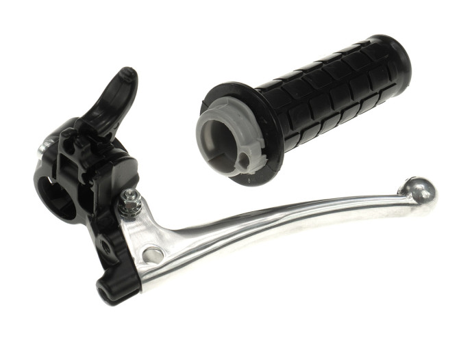 Handle set left / right NTS A-quality black (brake light / choke) product