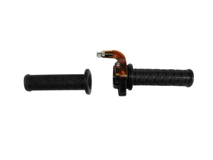 Greepset rechts snelgas Lusito M84 zwart set