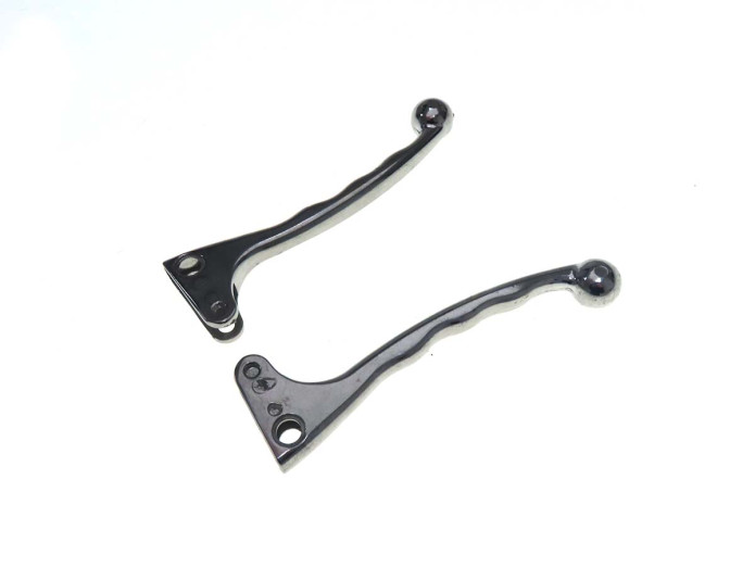 Greep remhendel Tomos oud model (Lusito / Magura) geribbeld aluminium set