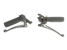 Greepset links / rechts schakelgreep 3-speed Tomos 3L NTS grijs A-kwaliteit Greepset links / rechts schakelgreep 3-speed Tomos 3L NTS grijs A-kwaliteit
