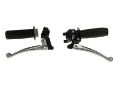 Greepset links / rechts schakelgreep 3-speed Tomos 3L NTS zwart A-kwaliteit Greepset links / rechts schakelgreep 3-speed Tomos 3L NTS zwart A-kwaliteit